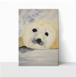 Baby seal, painted by Graça Afonso